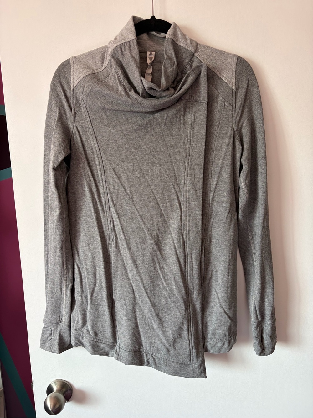 Lululemon Light Gray Women's Cowl Neck Sweater